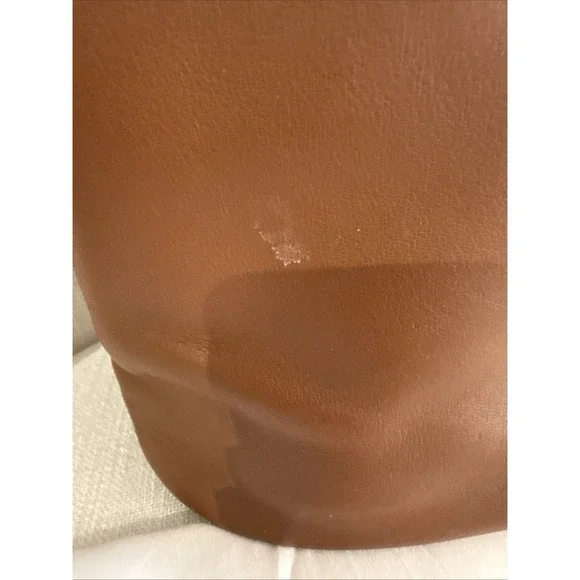 Vintage Coach 4151 Cowhide Drawstring Bucket Bag Brown Soft Leather Crossbody - Picture 7 of 12